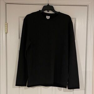 Armani Collezioni Black and Gray Long Sleeve Sweatshirt